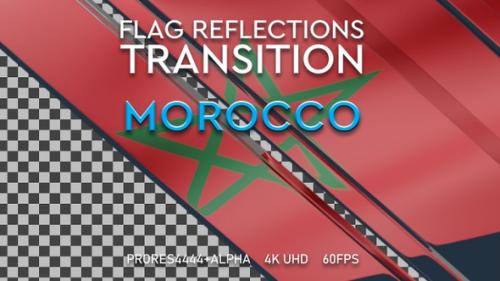 Videohive - Flag of Morocco transition | UHD | 60fps - 43335674 - 43335674