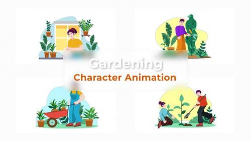 Videohive - Premiere Pro House Gardening Animation Scene - 39691157 - 39691157