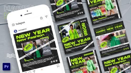 Videohive - Happy New Year Instagram Promo Post For Premiere Pro - 42354868 - 42354868