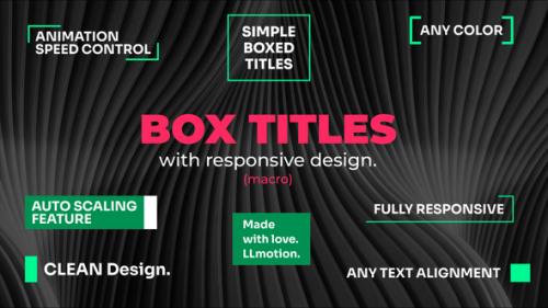 Videohive - Simple Box Titles - Responsive Design - 43263535 - 43263535