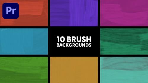 Videohive - Brush Backgrounds - 43306864 - 43306864