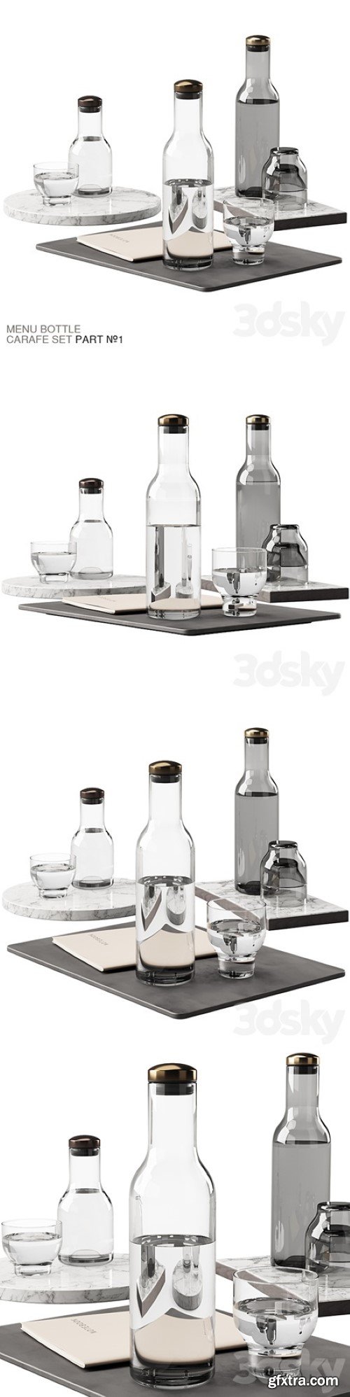 136 dishes decor set 09 MENU Bottle Carafe by Norm P01