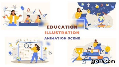 Videohive Education Illustration Animation Scene 42879219