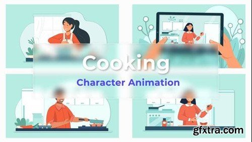 Videohive Cooking Explainer And Animated Scene Pack 36813090