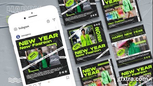 Videohive Happy New Year Instagram Promo Post 42354655