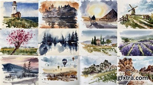 Watercolor Travel: Develop Your Style in 14 Days of Landscape Painting