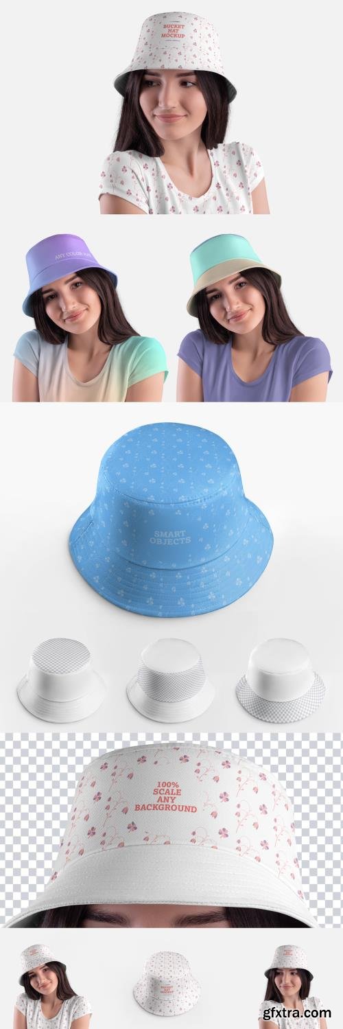 3 Bucket Hat Mockups 442595751