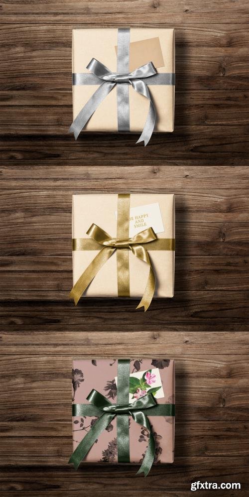 Editable Gift Box Mockup 442162651