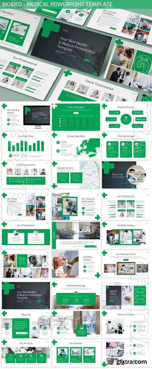 Biomed - Medical Powerpoint Template N89UTX7