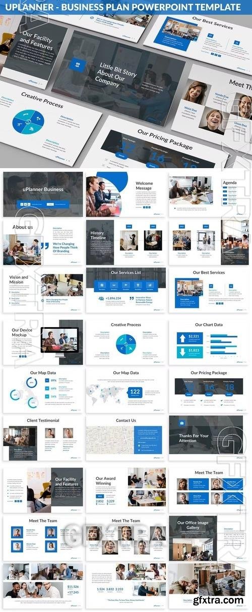 Uplanner - Business Plan Powerpoint Template QQYFTLN