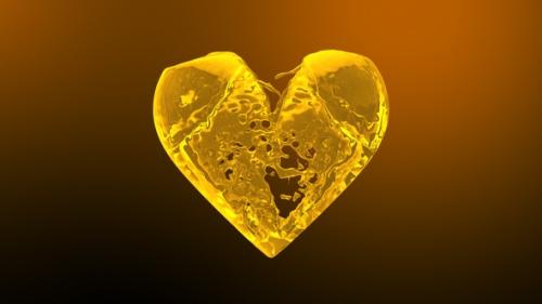 Videohive - Filling Heart With Pure Oil - 43306915 - 43306915