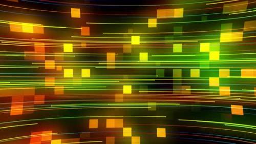 Videohive - Neon Glowing High Tech Background, High Tech 3d Tunnel Background Futuristic - 43318950 - 43318950