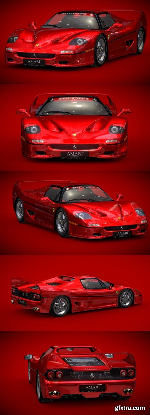 Ferrari F50 1995 3D Model