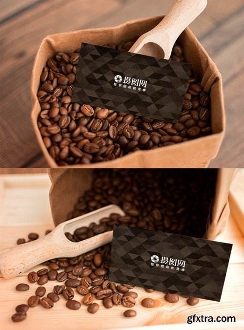 Coffee Shop Business Card Mockup Template 400653391