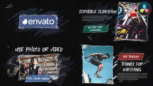 Videohive - Stylish Scribble Slideshow | DaVinci Resolve - 43334752 - 43334752