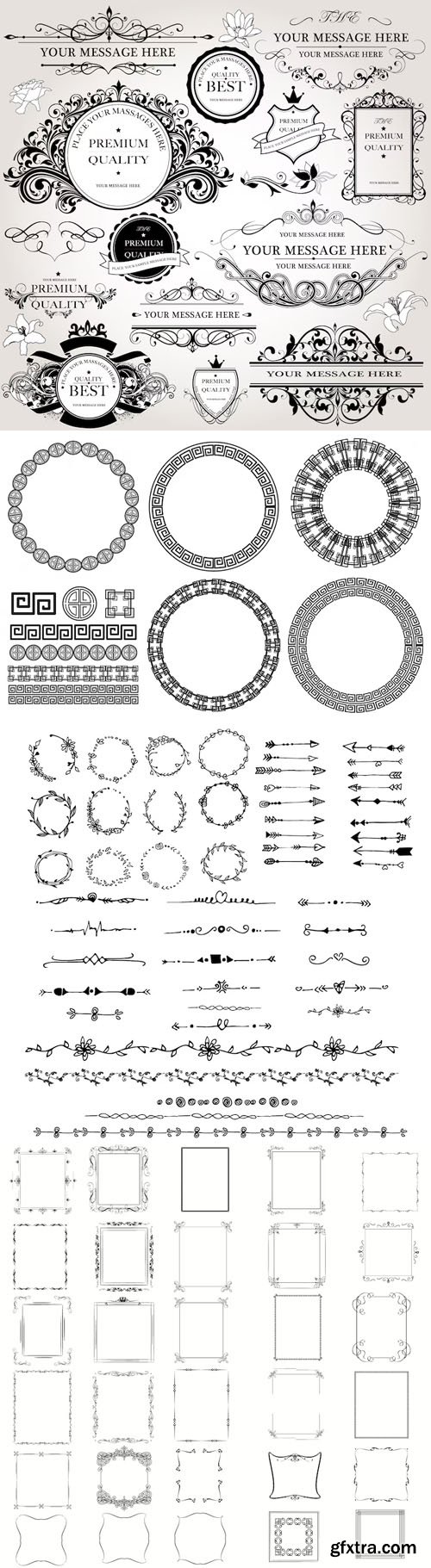 Ornaments - 20 Vector Design Graphics Collection