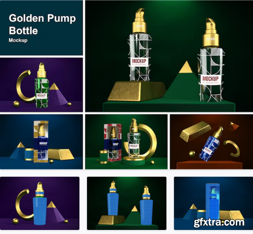 Golden Pump Bottle