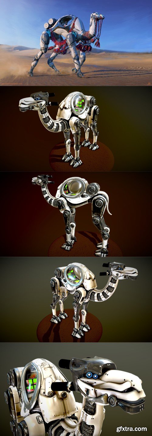 Techno Camel 3D model