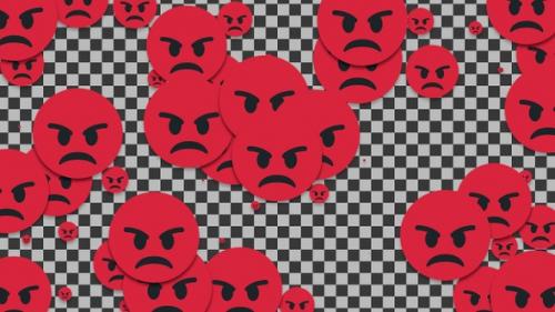 Videohive - Emojii Pouting Face Transition | UHD | 60fps - 43369418 - 43369418