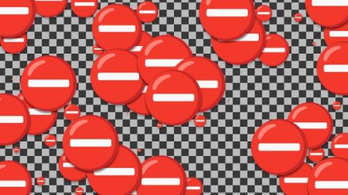 Videohive - Emojii No Entry Transition | UHD | 60fps - 43369438 - 43369438