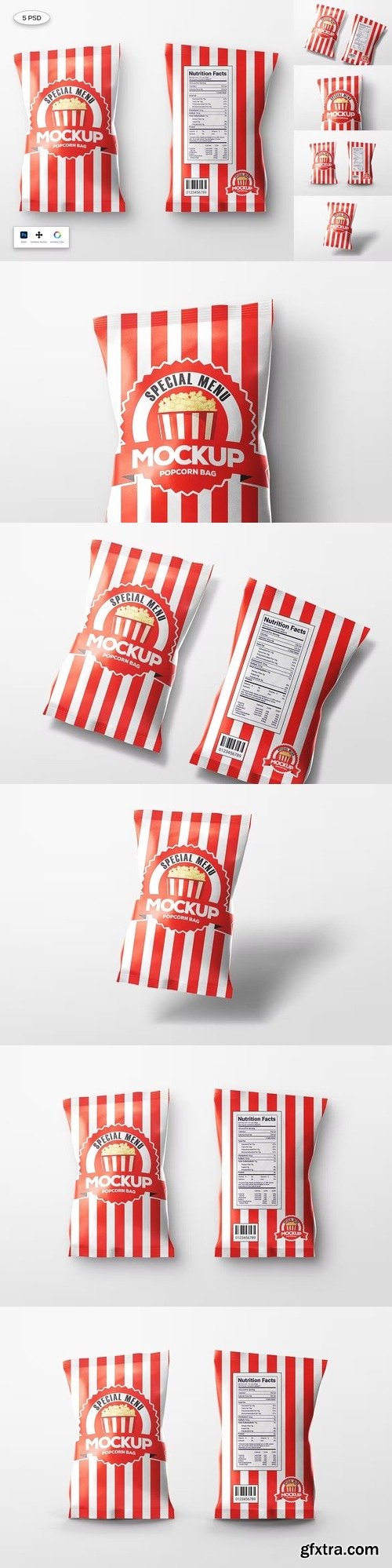 Popcorn Bag Mockup 6BQE6KB