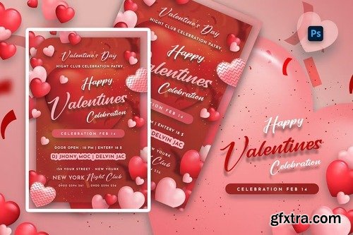 Valentine Party Flyer Temlpate 67AVJAQ