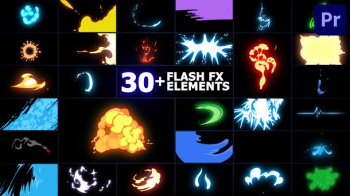Videohive - Flash FX Elements Pack | Premiere Pro MOGRT - 43307372 - 43307372