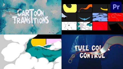 Videohive - Abstract Cartoon Transitions for Premiere Pro - 43335821 - 43335821