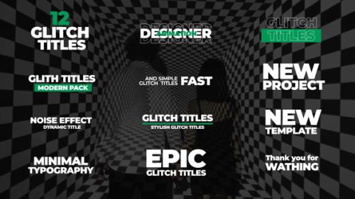 Videohive - Glitch Titles | PP - 43337463 - 43337463