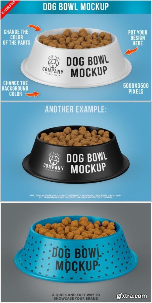 Pet Feeding Bowl Mockup