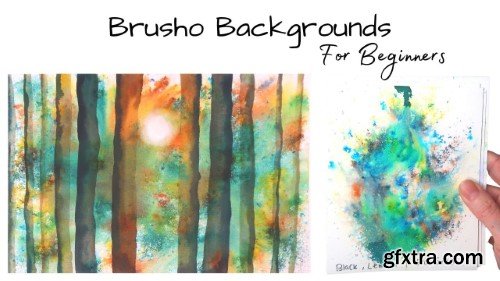 Painting Fun Brusho Backgrounds With Watercolor | A Brusho Masterclass For Beginners