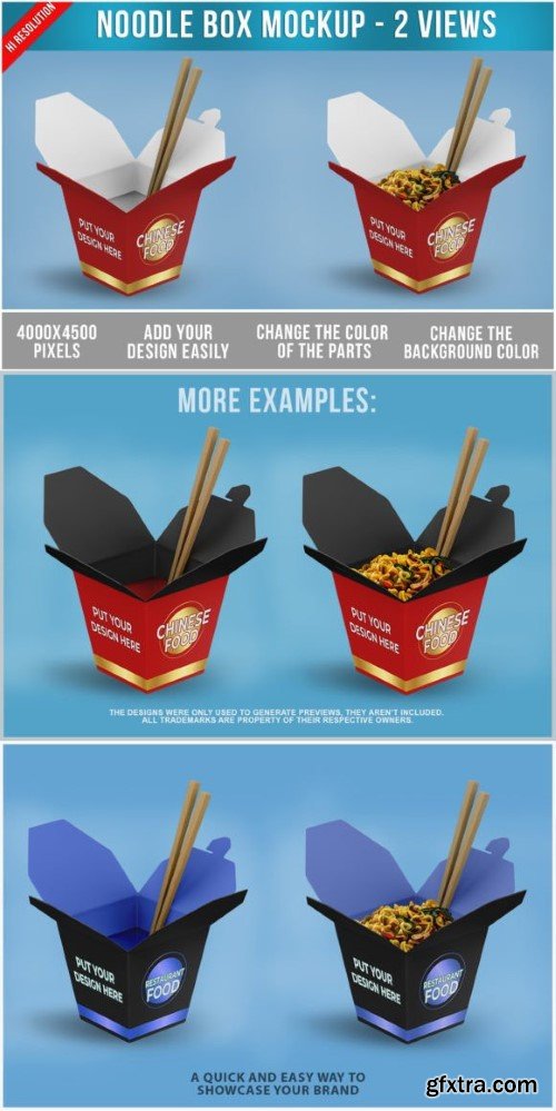 Noodle Box Mockup