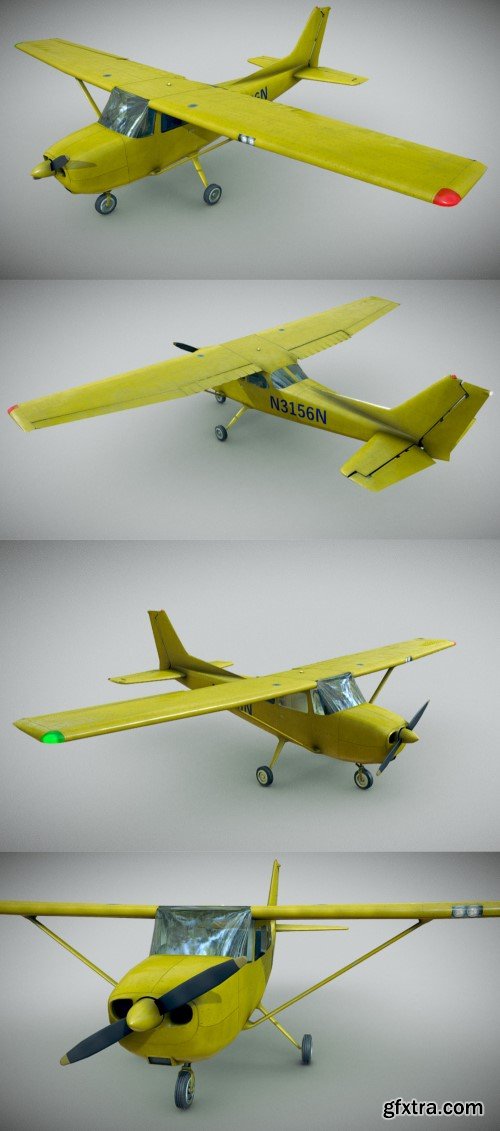 Light Airplane 3D model