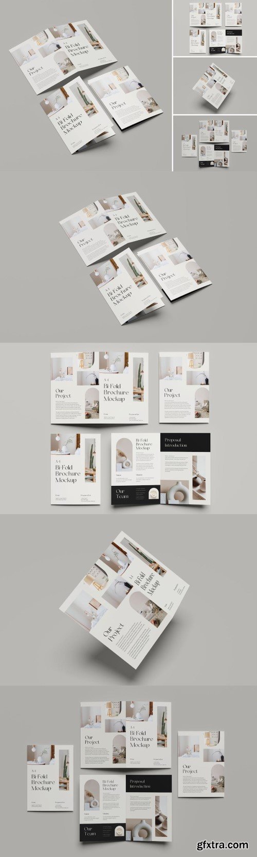 A4 Bi-Fold Brochure Mockup