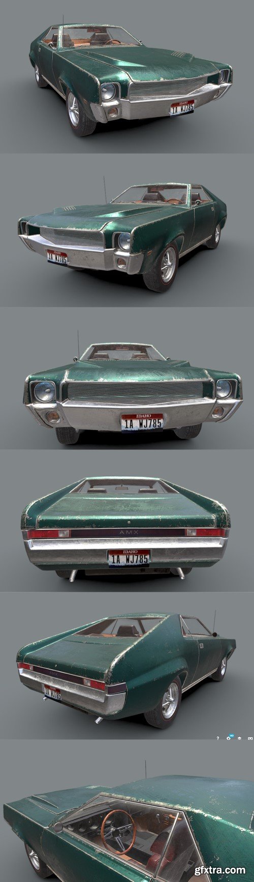 AMC AMX 1968 3D model