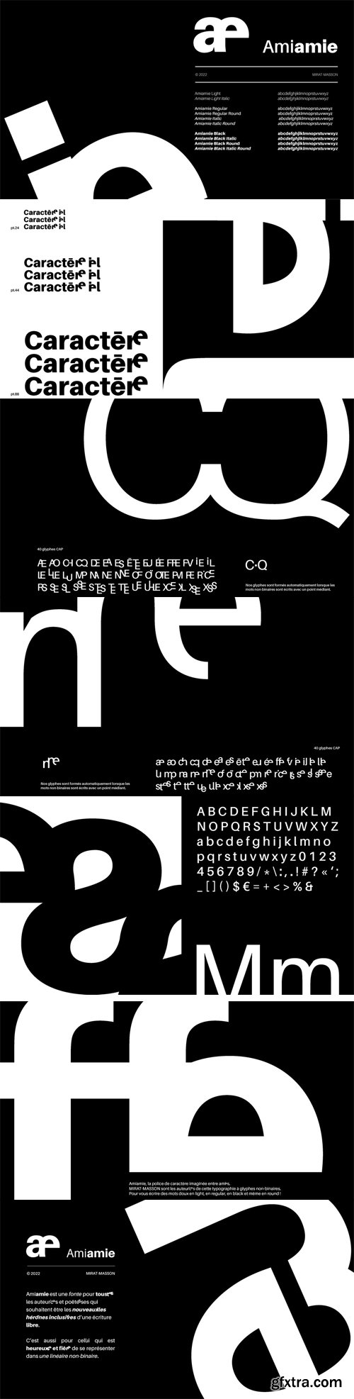 Amiamie Typeface