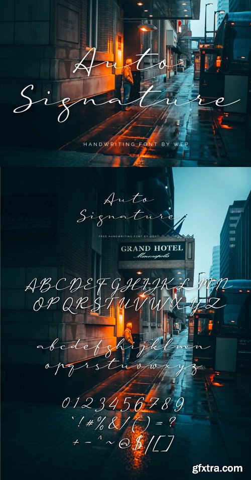 Auto Signature - Handwritten Font