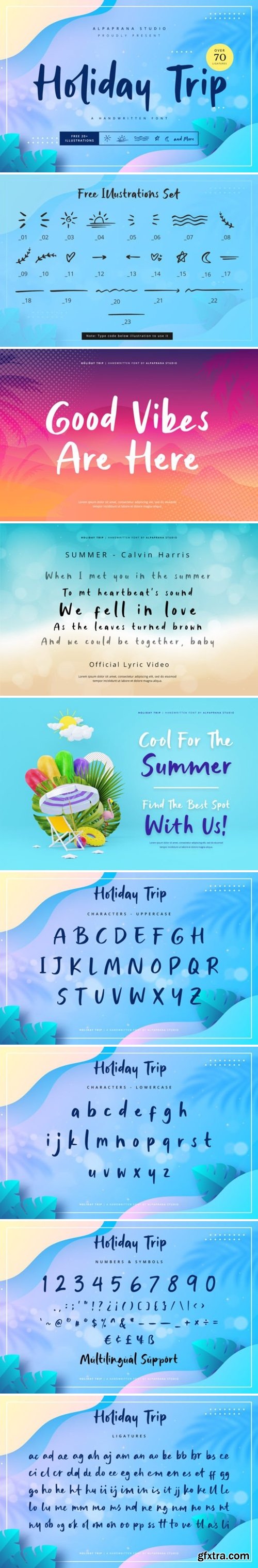 Holiday Trip Font