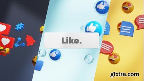 Videohive Social Media Logo Reveal 43333582