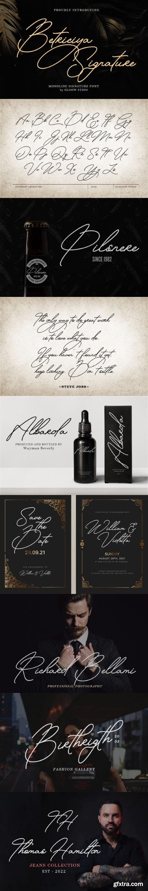 Betriciya Signature Font