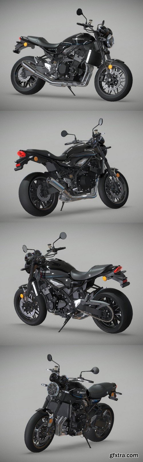 Kawasaki Z900RS 3D Model