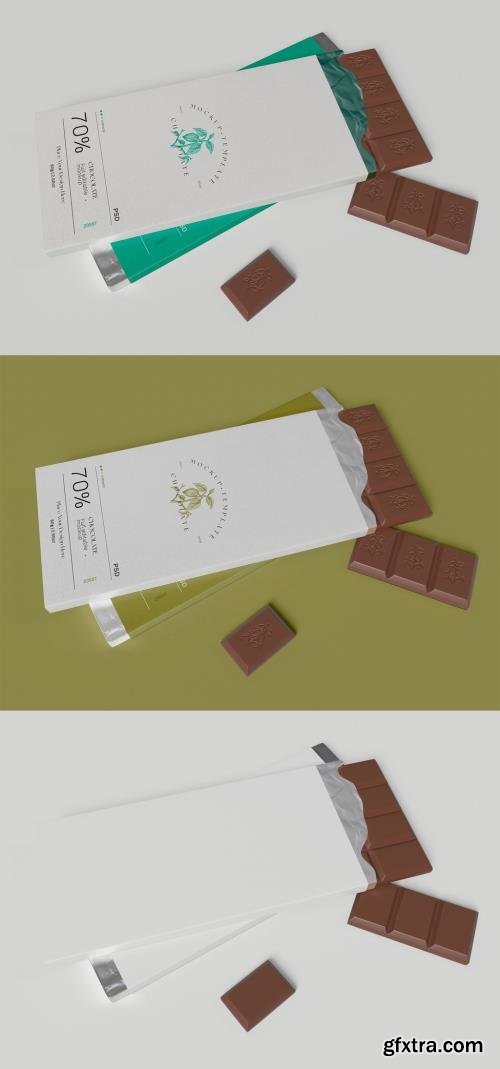 Opened Chocolate Bar Mockup 425636152