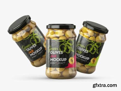 Olives Jar Mockup Set 422584942 