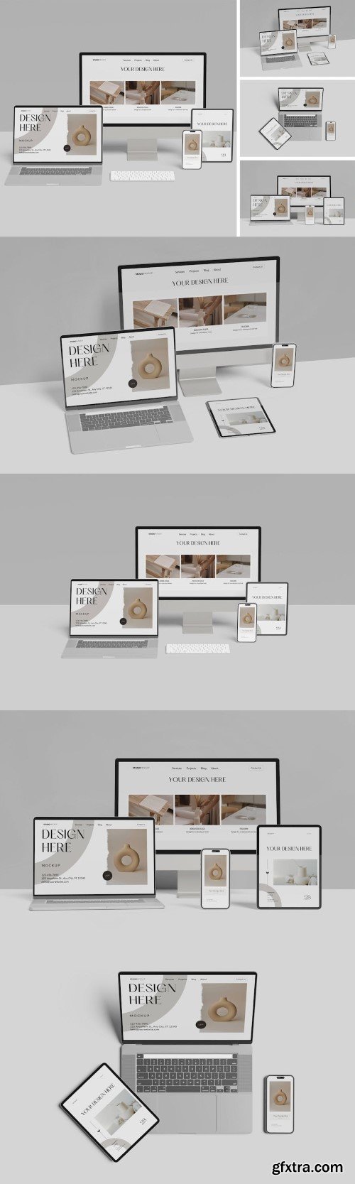 Multi Responsive Devices Mockup