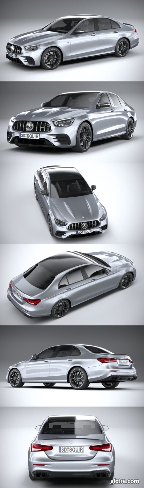 Mercedes-Benz E53 Sedan AMG 2021 3d model