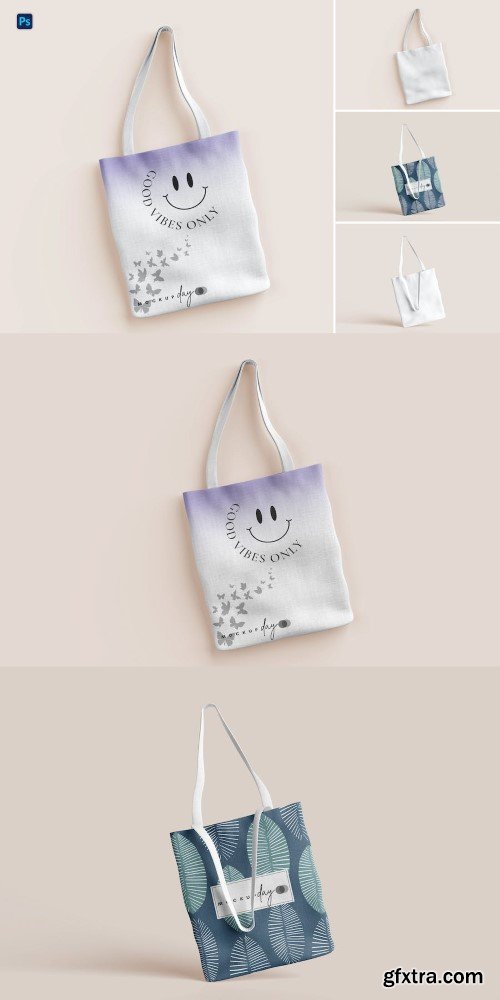 Fabric Tote Bag Mockup