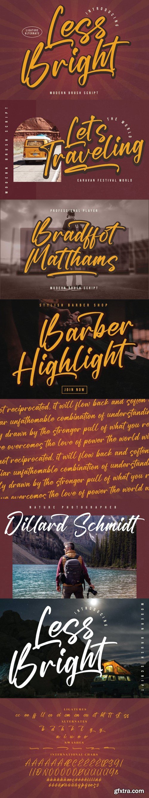 Less Bright Modern Brush Script Font