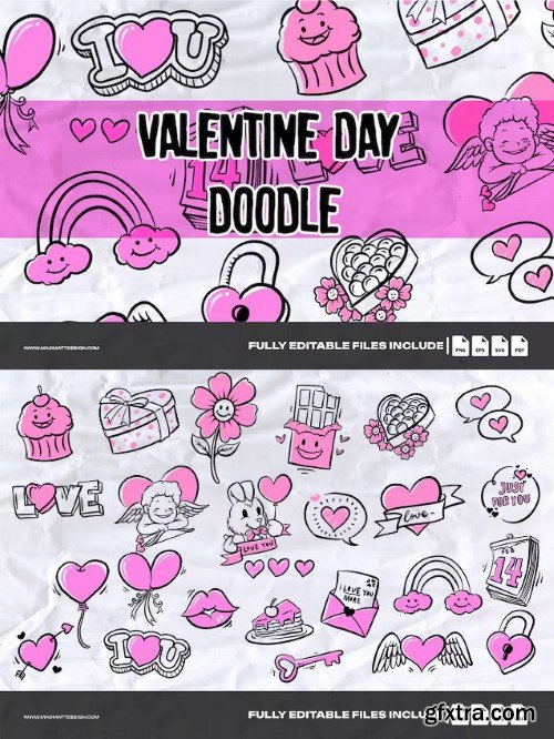 Valentine Doodle Set