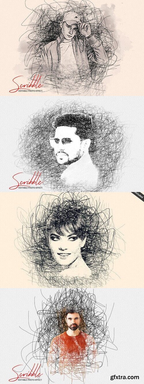 Scribble Photo Effect Art