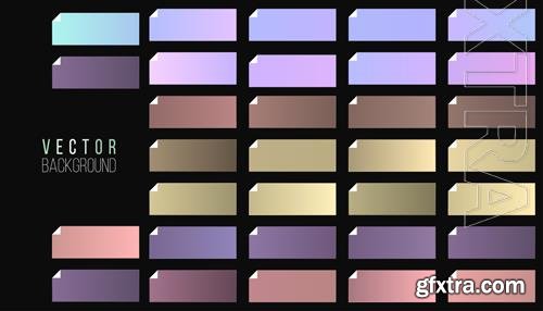 Big set of colorful gradient in vector